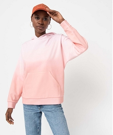 TEE-SHIRT VERT CLAIR SWEAT ROSE:40281500440-Polyester///Coton/