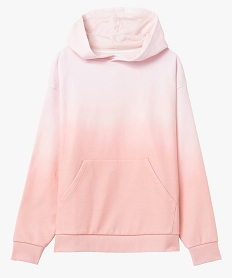 sweat femme a capuche effet tie and dye rose sweatsD359601_4