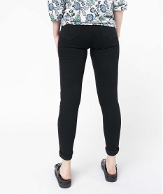 jegging femme taille haute noirD360501_3