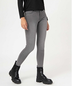 GEMO Jegging femme taille haute Gris