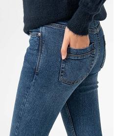 jean femme coupe bootcut taille haute bleuD361201_2
