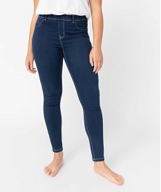 jegging femme avec coutures contrastantes bleu jeggingD361701_1