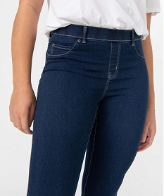jegging femme avec coutures contrastantes bleu pantalons jeans et leggingsD361701_2