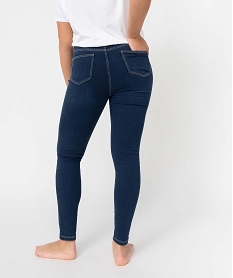 jegging femme avec coutures contrastantes bleu jeggingD361701_3