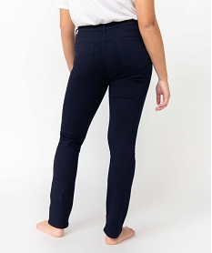 pantalon femme coupe regular taille normale bleu regularD362001_3