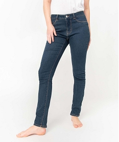 jean femme coupe slim stretch bleuD362401_2