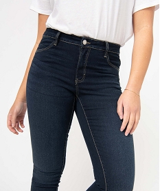 jean femme coupe slim tres extensible bleuD362701_2