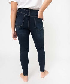 jean femme coupe slim tres extensible bleu pantalons jeans et leggingsD362701_3