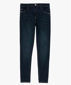 jean femme coupe slim tres extensible bleu pantalons jeans et leggingsD362701_4