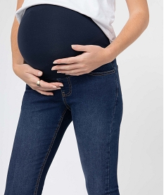 jean de grossesse coupe skinny avec bandeau haut bleuD362801_2