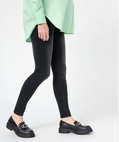 GEMO Jean de grossesse coupe Skinny avec bandeau haut noir standard