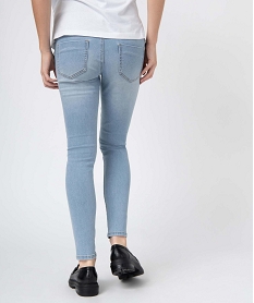 jean de grossesse coupe skinny avec bandeau haut bleu pantalons jeans et leggingsD363401_3