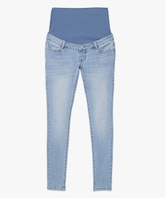 jean de grossesse coupe skinny avec bandeau haut bleu pantalons jeans et leggingsD363401_4