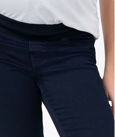 jean de grossesse coupe skinny avec bandeau bas bleu pantalons jeans et leggingsD363501_2