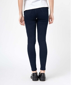 jean de grossesse coupe skinny avec bandeau bas bleu pantalons jeans et leggingsD363501_3