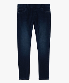 GEMO Jegging femme grande taille avec plis sur les hanches bleu standard