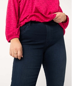 jegging femme grande taille avec plis sur les hanches bleu pantalons et jeansD363801_2