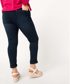 jegging femme grande taille avec plis sur les hanches bleuD363801_3