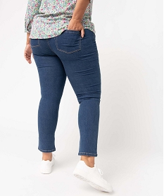 jean femme grande taille coupe regular delave bleu pantalons et jeansD363901_3