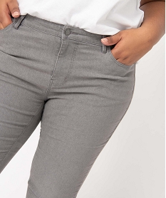 jean femme grande taille coupe regular gris pantalons et jeansD364101_2