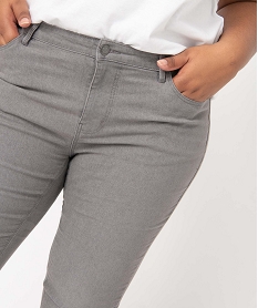 jean femme grande taille coupe regular delave gris pantalons et jeansD364101_2