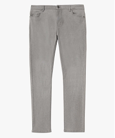 jean femme grande taille coupe regular gris pantalons et jeansD364101_4