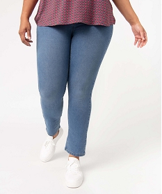 GEMO Jean femme grande taille coupe regular Gris