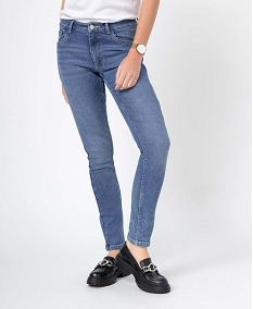 jean femme coupe slim coloris delave grisD364701_1