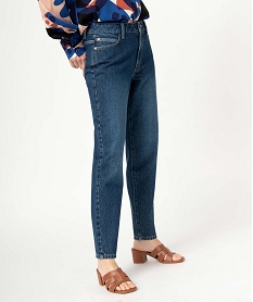 GEMO Jean femme coupe mon taille normale Bleu