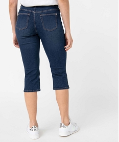 pantacourt femme en jean coupe slim bleuD365901_3