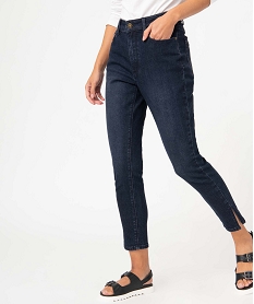 GEMO Jean femme coupe skinny longueur 78ème Bleu