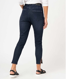 jean femme coupe skinny longueur 78eme bleu 78emeD366201_3