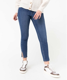 jean femme coupe skinny longueur 78eme gris pantacourtsD366301_1