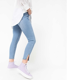 GEMO Jean femme coupe skinny longueur 78ème Gris