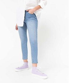 jean femme coupe skinny longueur 78eme gris pantacourtsD366401_2