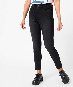 GEMO Jean femme coupe Skinny longueur 78ème Noir