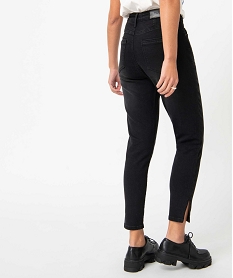 jean femme coupe skinny longueur 78eme noirD366501_3