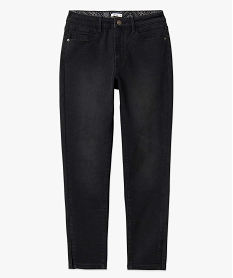 jean femme coupe skinny longueur 78eme noir pantacourtsD366501_4