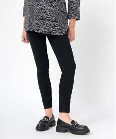GEMO Jean de grossesse coupe Slim avec bandeau haut noir standard