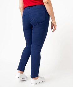 pantalon coupe regular femme grande taille bleu pantalonsD367701_3