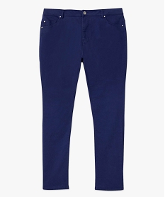 pantalon coupe regular femme grande taille bleu pantalonsD367701_4