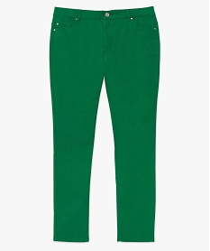 pantalon femme grande taille coupe regular vert pantalonsD368001_1