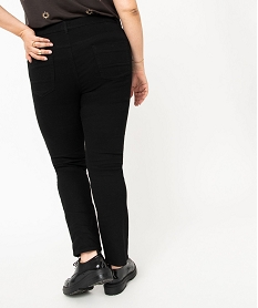 pantalon coupe regular femme grande taille noir pantalons et jeansD368101_3