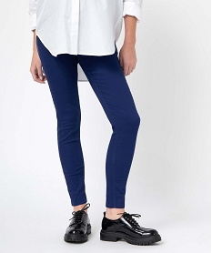 GEMO Jean de grossesse coupe Slim avec bandeau haut Bleu