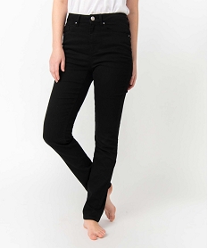 pantalon femme coupe regular taille normale noir pantalonsD368301_2