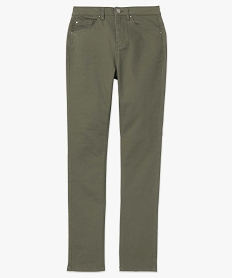pantalon coupe regular taille normale femme vert pantalonsD368501_4