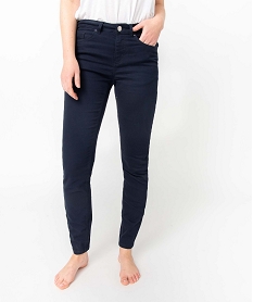 pantalon coupe slim taille normale femme bleu pantalonsD368601_2