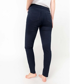 pantalon femme coupe slim taille normale bleu pantalonsD368601_3