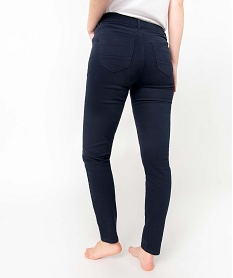 pantalon coupe slim taille normale femme bleuD368601_3