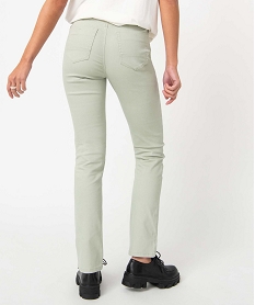 pantalon femme coupe regular taille normale vert pantalonsD369101_3
